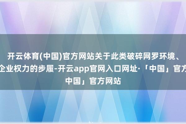 开云体育(中国)官方网站关于此类破碎网罗环境、侵害企业权力的步履-开云app官网入口网址·「中国」官方网站